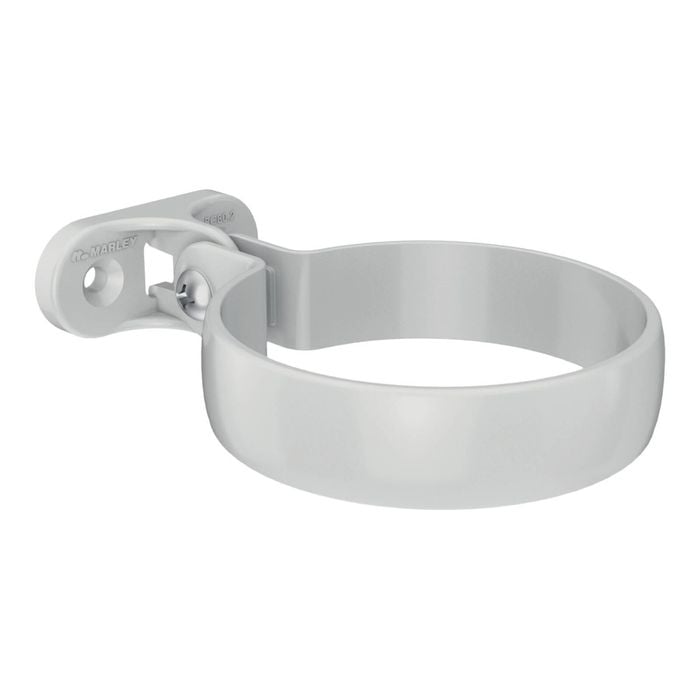 Marley 80mm Gull Grey Downpipe Adjustable Pipe Clip