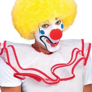 Afro Clown/Sports Wig Adult Dress Up Party Costume Hair Accessory Bright Yellow