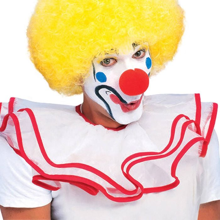 Afro Clown/Sports Wig Adult Dress Up Party Costume Hair Accessory Bright Yellow