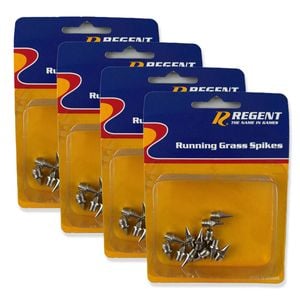 4x 12pc Regent Stainless Steel Durable Grass Spikes Running Equipment 6mm