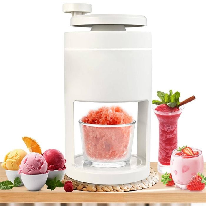 Catzon Ice Shaving Machine Hand Operated Use for Cones Slushies Smoothies