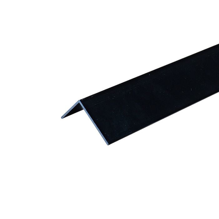 Metal Mate 20 x 12 x 1.4mm 1m Black Aluminium Unequal Angle