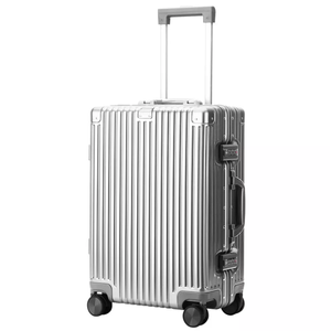 BOPAI Aluminium Suitcase Light weight Large HardCase 24" B3249 Silver