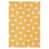 Loopsie-180cm X 120cm-zaki Yellow And Ivory Geometric Washable Rug