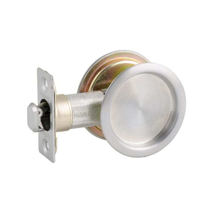 Lane Satin Chrome Round Sliding Cavity Door Lock