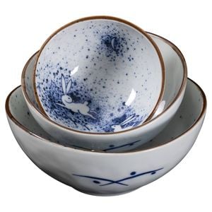 Omotenashi Tsuki Usagi Nested Bowl Set of 3