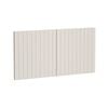 Kaboodle 1000mm Cremasala V-Groove Fridge Cabinet Doors - 2 Pack
