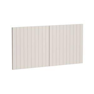 Kaboodle 1000mm Cremasala V-Groove Fridge Cabinet Doors - 2 Pack