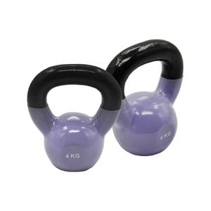 4Kg x 2 Iron Vinyl Kettlebell Weight