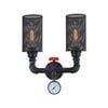 CLA Lighting VENETO Black Iron Interior Surface Mounted Wall Light- 2LT