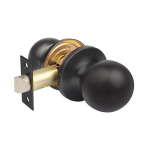 Ikonic Matte Black Passage Knob Set