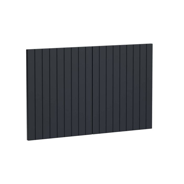 Kaboodle 900mm Poppy Seed V-Groove Med Rangehood Doors - 2 Pack