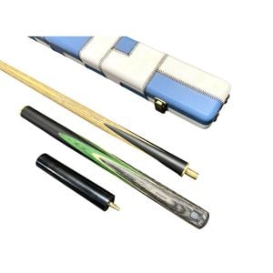 Legend Hand-made 3/4 57 inch 4 splice American Ash Shaft Wood Cue with extension and Leather Cue Case