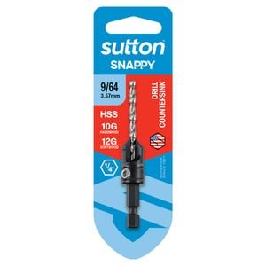 Sutton Snappy 9/64" 10-12G Drill Countersink