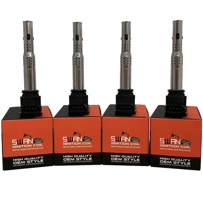 4-Pack SWAN Ignition Coil for Skoda Octavia, Superb & Yeti
