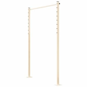 Austral 1.3m Classic Cream Fold Down Clothesline Accessory Plated Ground Mount Kit