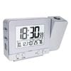 Catzon Projection Alarm Clock Dual Alarms With Snooze Function-silver
