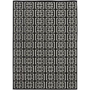 Geller Brenda Black & Gold 290x200cm - Large Power Loomed Rug