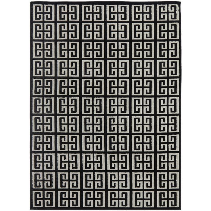 Geller Brenda Black & Gold 290x200cm - Large Power Loomed Rug