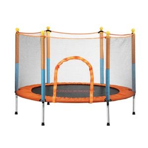 Mazam 60 Inch Trampoline Kids Jumping Trampolines Enclosure Safety Net