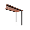 Exterior Life 6.0m Hollywood Black/Wild Olive Pergola