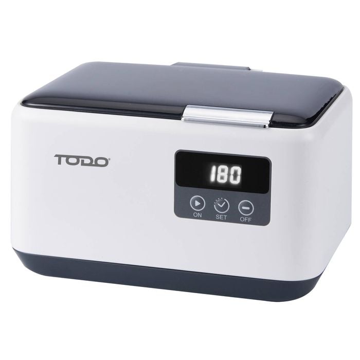 TODO Ultrasonic Cleaner 600ml Stainless Steel Tank Jewellery Cleaner Blue LED 5 Modes