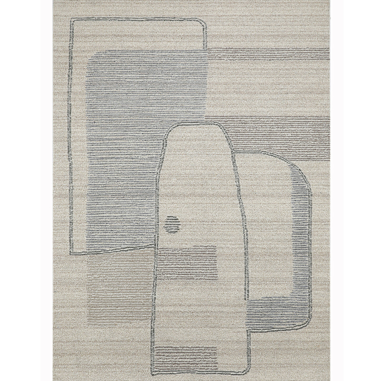 Rug Wool Elbert Absrtract Cream Large 180 x 270cm product image