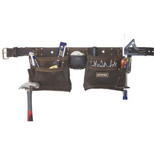 IRWIN 10 Pocket Oil Tanned Leather Tool Apron