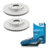 Bendix Front Brake Pads + Rotors for Honda Accord CG CG5, Accord V6 CG CG1