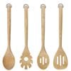 Kitchenaid Set Of 4 Birchwood Utensils