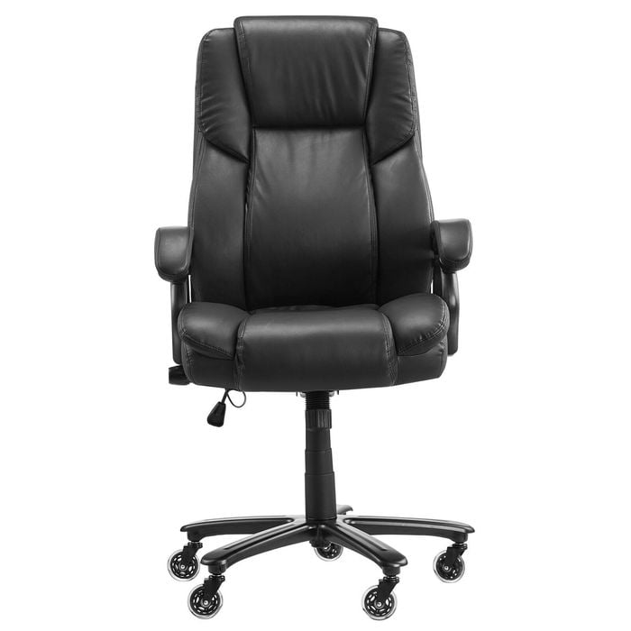 Vevor Executive Chair Black High Back With Knob-control Lumbar Support For Working