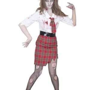 Zombie Blood Splattered Plus Size Womens Halloween School Teacher Costume - Xlarge