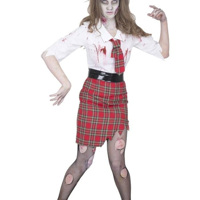 Zombie Blood Splattered Plus Size Womens Halloween School Teacher Costume - Xlarge