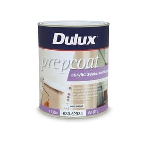 Dulux 1L White Prepcoat Sealer Undercoat Acrylic