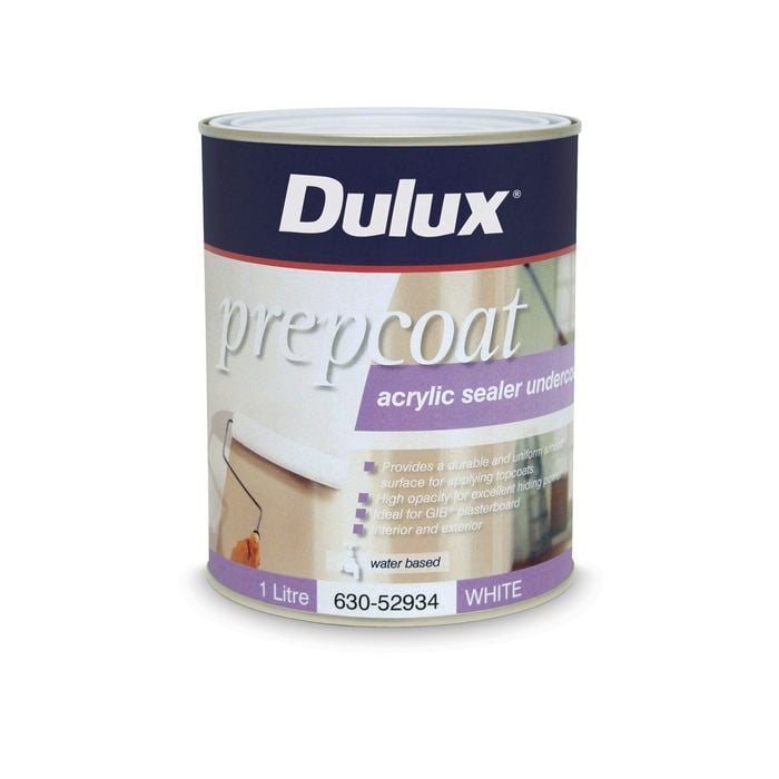 Dulux 1L White Prepcoat Sealer Undercoat Acrylic