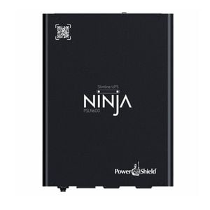 PowerShield Ninja Slimline 600VA UPS, LiFePO4, 2x IEC Outputs, Lithium-iron Phosphate, DIN Rail Mount, Silent Operation