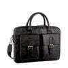 Pierre Cardin Leather Multi-Compartment Business 15" Laptop Bag - Black - Black | 40 x 8 x 29 cm | Leather