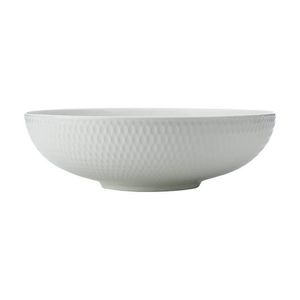 Maxwell & Williams White Basics Diamonds Round Food Serving Bowl 28cm Porcelain