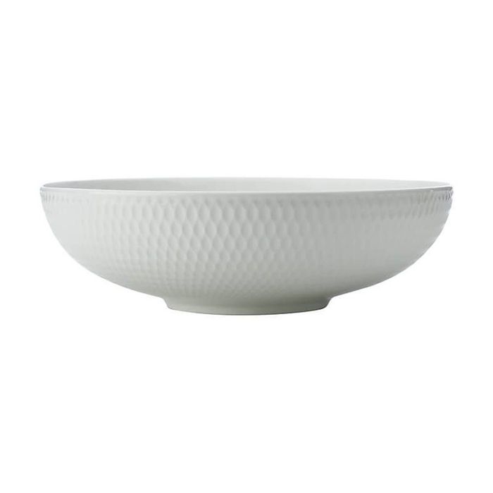 Maxwell & Williams White Basics Diamonds Round Food Serving Bowl 28cm Porcelain