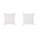 2PK Linen House 65x65cm Seren White European Pillowcase