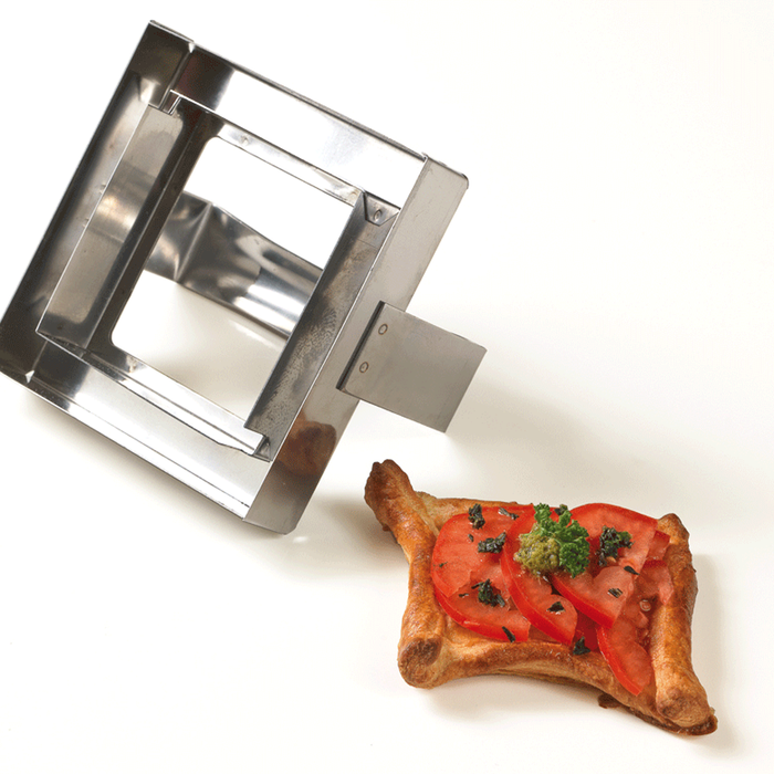 Matfer Bourgeat Double Square Cutter - Stainless Steel, 110x110mm