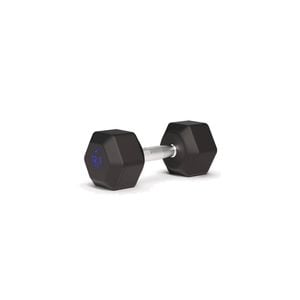 Decathlon - Cross Training And Weight Training 12.5 Kg Hex Dumbbell - Black - One Size