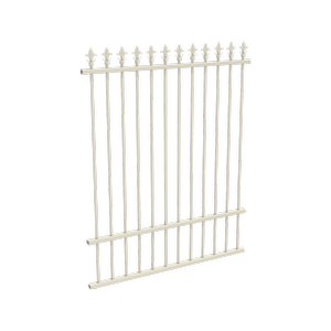 ProtectorAl 350 - 1200 x 1500mm Surfmist Aluminium Pool Fence Panel Spear Top With Mid Rail