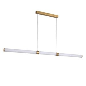 Oriel Lighting Maxwell 150 Sat Brs LED Pendant Light Satin Brass