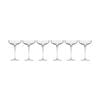 6pc Krosno Harmony 240ml Stemmed Coupe Champagne Glass Set - Clear