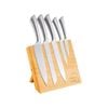 Natural Bamboo Magnetic Knife Block Holder With Strong Magnets