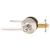 Lockwood Satin Chrome Symmetry Entry Lever Set