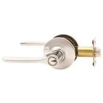 Lockwood Satin Chrome Symmetry Entry Lever Set