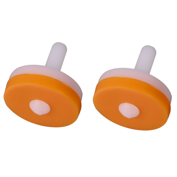 Kinetic 15mm Yellow Premium Nylon Tap Valve - 2 Pack