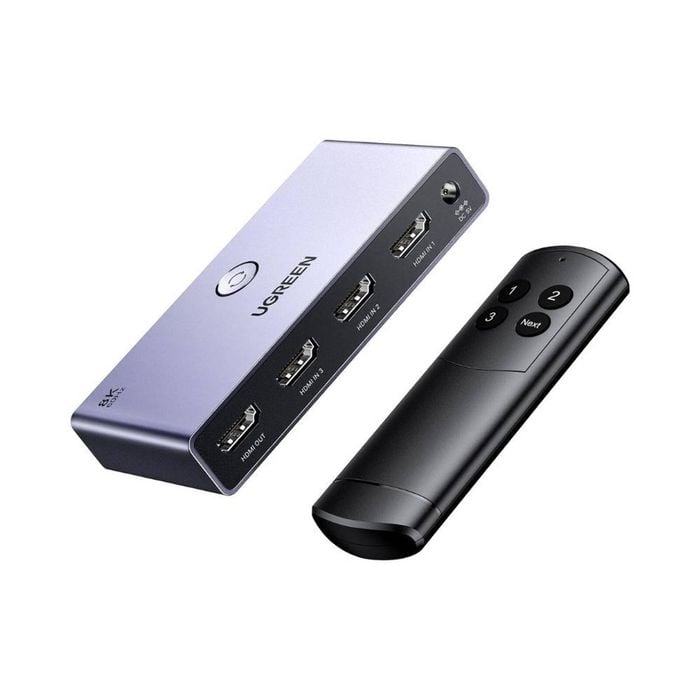 Ugreen Hdmi 2.1 Switch 3 In 1 Out Remote Supports 8k 60hz 4k 120hz Vrr Cec Ps5 Xbox Firestick More